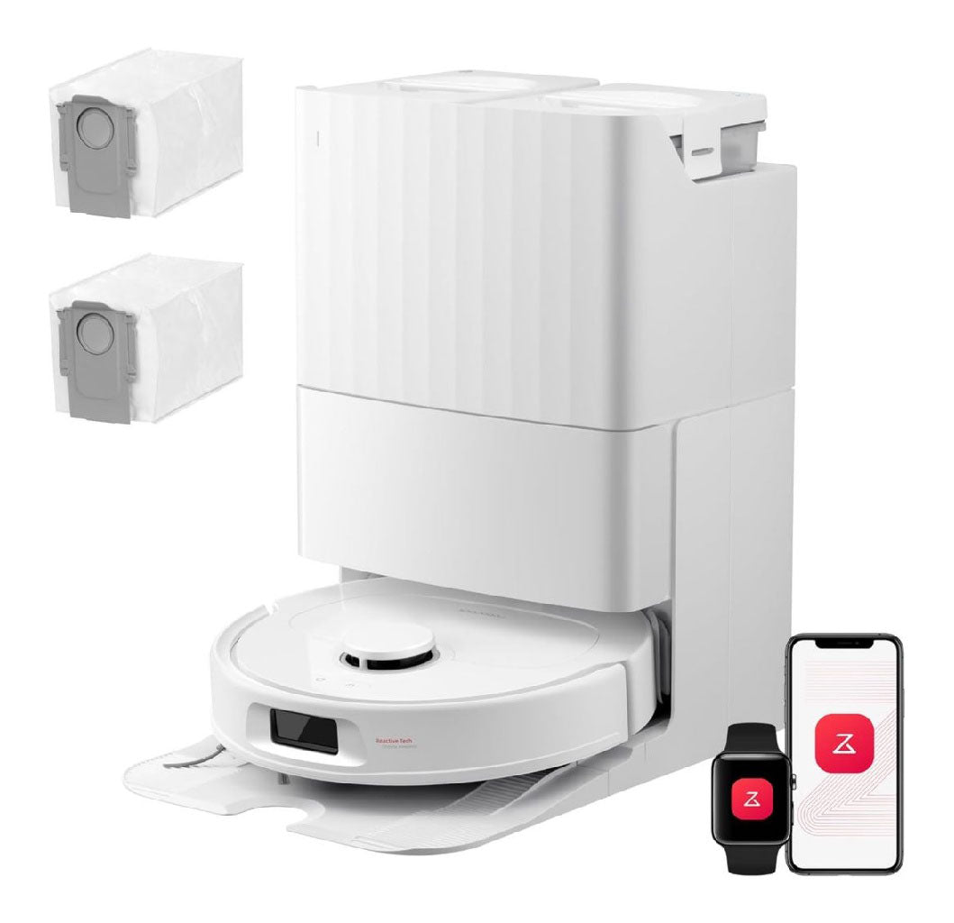 S Qrevo roborock Pro Set Robot Aspirateur Laveur Antienchevetrements 18500Pa 45¡ãC Sechage a l'air Chaud 75¡ãC Autonettoyant a Haute Temperature evitement d'obstacles ainsi que Navigation Intelligente