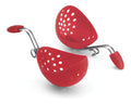 Set 717182 de 2 Pocheuses a Oeufs en Silicone Rouge