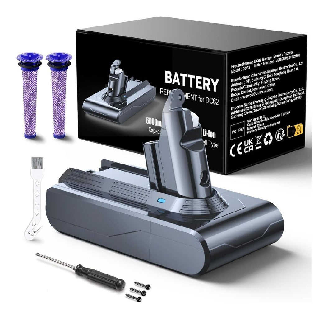 destine a 6000mAh Batterie V6 DC62 DC59 DC61 DC58 DC72 DC74 Aspirateur a Main Remplacement Batterie pour SV03 SV05 SV06 SV07 SV09