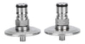 2Pcs 304 Acier Inoxydable Verrouillage a Bille Post Keg Homebrew Keg 15in TriClamp to Ball Lock Post Adapter Brewing Fitting Accessory Keg Adapter Kit