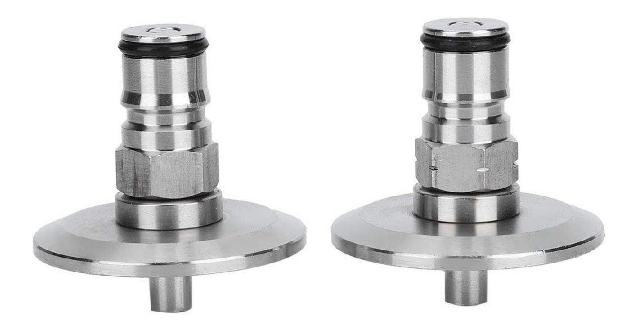 2Pcs 304 Acier Inoxydable Verrouillage a Bille Post Keg Homebrew Keg 15in TriClamp to Ball Lock Post Adapter Brewing Fitting Accessory Keg Adapter Kit