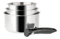 713511 SITRAM713511Lot Sitram 3 casseroles 161820cm Sitramovible Arpege en INOX poignee AmovibleTous Feux Dont Induction Argent